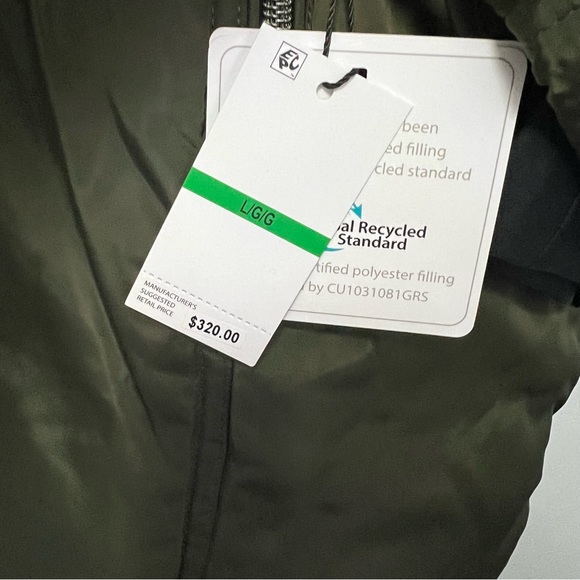 Laundry by Shelli Segal Hooded Belted Parka Jacket In MilitGry -Military Color - Picture 16 of 16